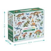 Дитячий пазл Монтессорі "Динозаври" DoDo Toys 200631, 200 елементів. Зображення №5