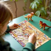 Дитячий віммельпазл "Музей Природи" DoDo Toys 300639, 150 елементів. Зображення №5