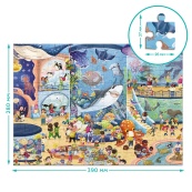 Дитячий віммельпазл "Музей Океанаріум" DoDo Toys 300641, 150 елементів. Зображення №4