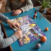 Дитячий віммельпазл "Музей Планетарій" DoDo Toys 300642, 150 елементів. Зображення №6