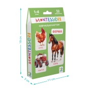 Дитячий набір навчальних карток Монтессорі "Ферма" DoDo Toys 301233, 32 зображення. Зображення №5