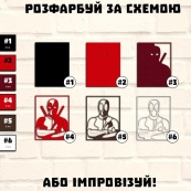 Дерев'яна картина-розмальовка "Постер Дедпул" Wortex Woods 3DP40012 35х27 см. Зображення №4