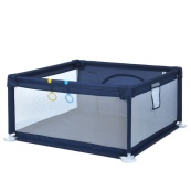 Детская кровать-манеж MR 1339-BL, ширина с ножками 132 см. Изображение №2