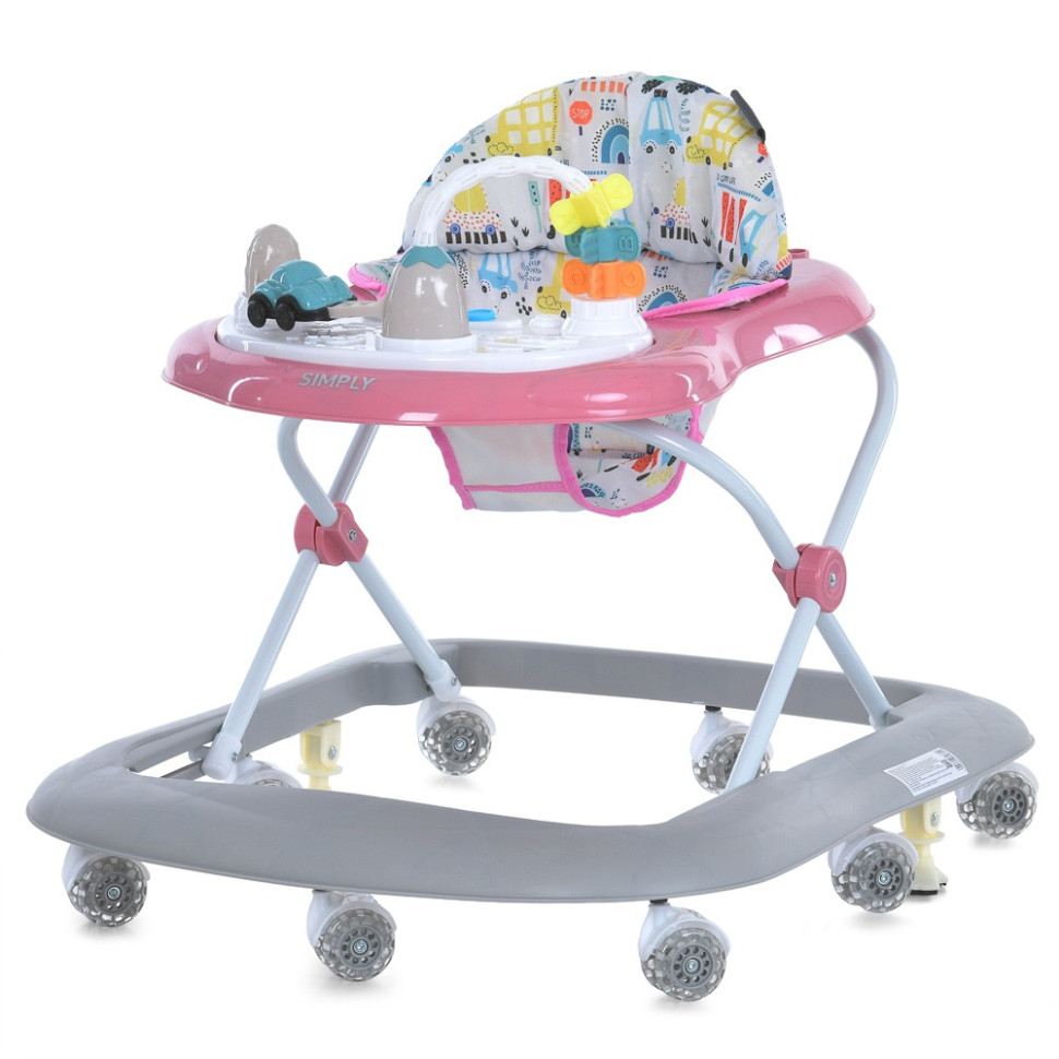 Дитячі ходунки Simply ME 1215 Pink, музика, світло Дитячі ходунки Simply ME 1215 Pink, музика, світло