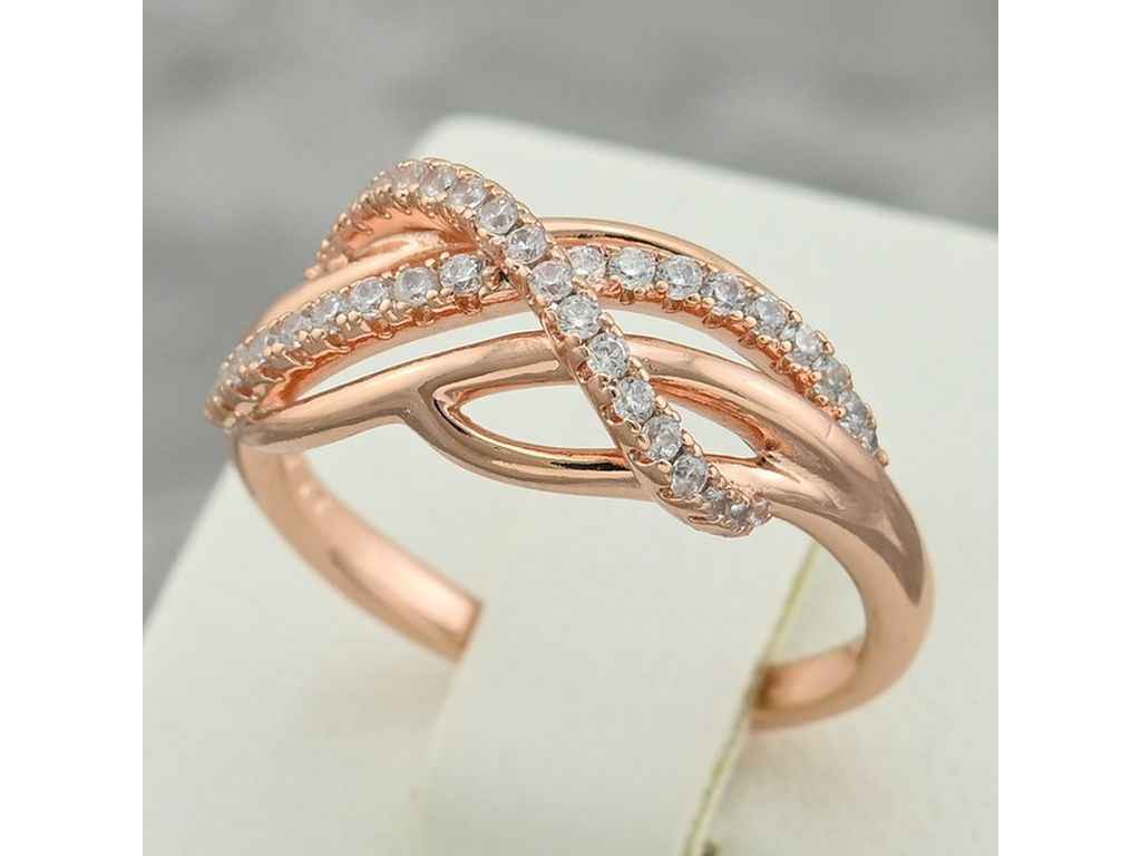 Каблучка 15296 білі фіаніти 7мм позолота РО р.17 ТМ XUPING Каблучка 15296 білі фіаніти 7мм позолота РО р.17 ТМ XUPING