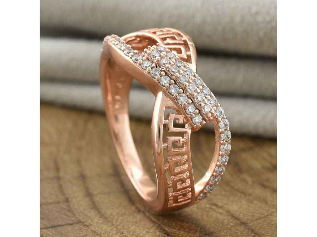 Каблучка 30360 9мм білі фіаніти позолота РО р.16 ТМ XUPING Каблучка 30360 9мм білі фіаніти позолота РО р.16 ТМ XUPING