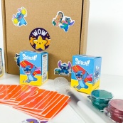 Набір для біо-тату "Wow Box Стіч " від Fresh Tattoo wow-box-stich-3 для 3 дітей. Зображення №6