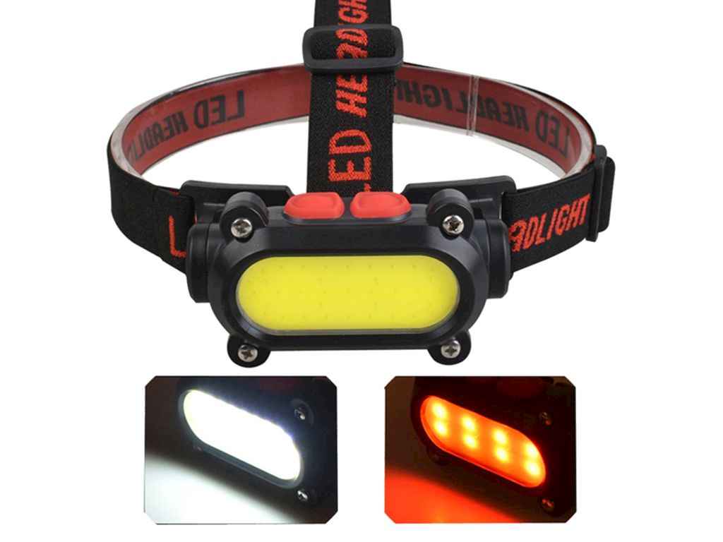 Ліхтар налобний 5000K АКБ вбудований BL-209-COB (WhiteRed)Waterproof ТМ КИТАЙ Ліхтар налобний 5000K АКБ вбудований BL-209-COB (WhiteRed)Waterproof ТМ КИТАЙ