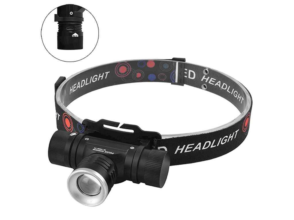 Ліхтар налобний 5000K АКБ 1*18650 Police 5808-T6, zoom, ЗУ microUSB, Box ТМ КИТАЙ Ліхтар налобний 5000K АКБ 1*18650 Police 5808-T6, zoom, ЗУ microUSB, Box ТМ КИТАЙ