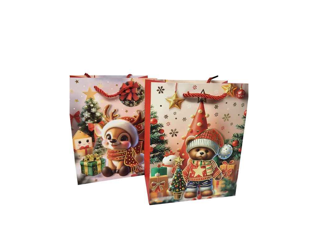 Пакет Новорічний L 41,5*30*12см паперовий Y2921-L ТМ PRC Пакет Новорічний L 41,5*30*12см паперовий Y2921-L ТМ PRC