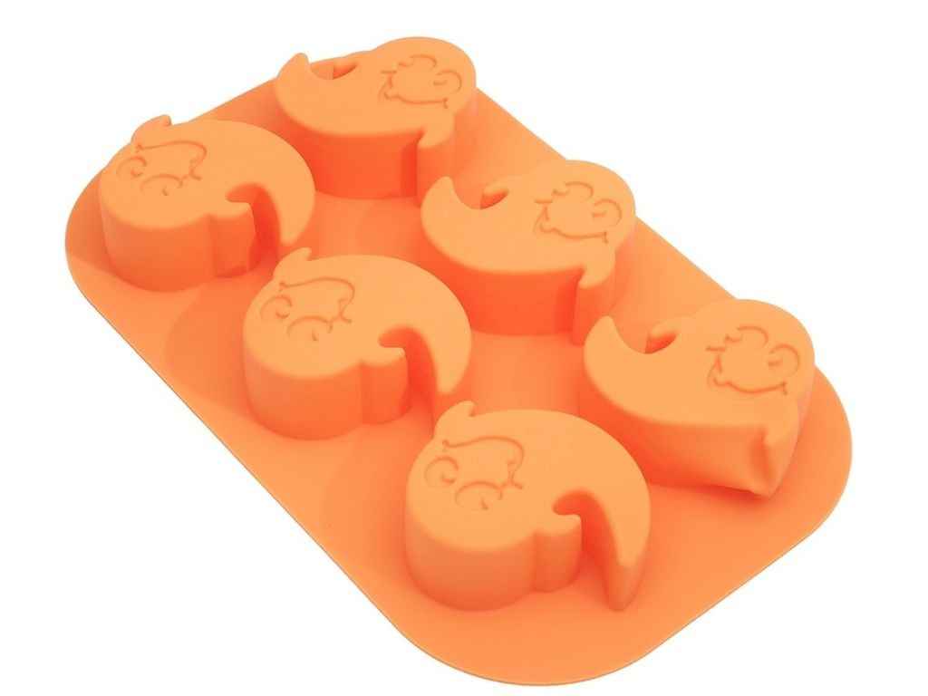 Форма для кексів 26,5х17х3см силікон Halloween 6 виробів MH-5261 ТМ STENSON Форма для кексів 26,5х17х3см силікон Halloween 6 виробів MH-5261 ТМ STENSON