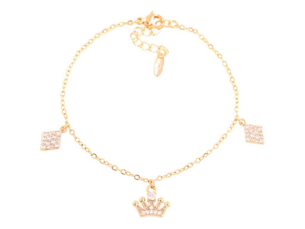 Браслет позолота 18K Ціпок з підвісками» 17-20см*1,5мм 251813 ТМ XUPING Браслет позолота 18K Ціпок з підвісками» 17-20см*1,5мм 251813 ТМ XUPING