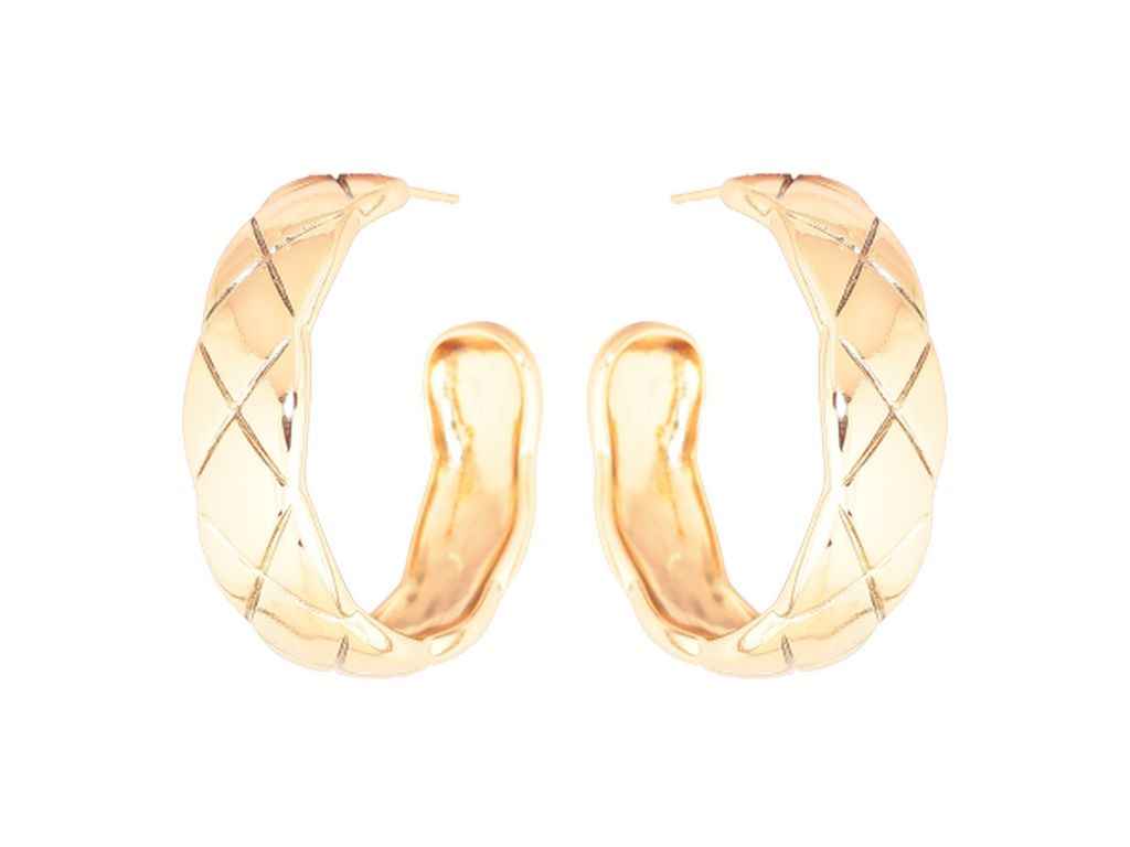 Сережки пусети позолота 18K пусети «Дуги з візерунком» 285935 ТМ XUPING Сережки пусети позолота 18K пусети «Дуги з візерунком» 285935 ТМ XUPING