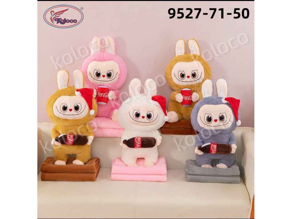 Плед-іграшка 120*160 Лабубу Новорічний арт.9527-71 ТМ КОЛОКО Плед-іграшка 120*160 Лабубу Новорічний арт.9527-71 ТМ КОЛОКО