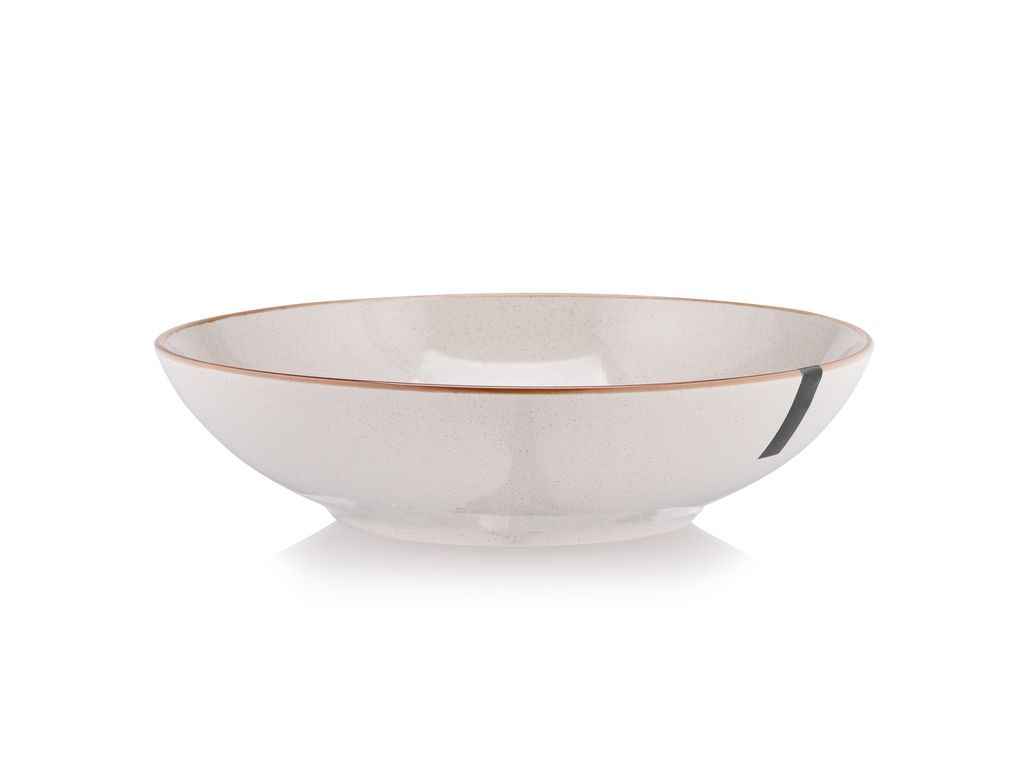 Тарілка 20,8см кераміка супова Apulia, 820мл, сірий ТМ ARDESTO Тарілка 20,8см кераміка супова Apulia, 820мл, сірий ТМ ARDESTO