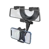 Автотримач на дзеркало заднього виду BOROFONE BH49 Roller rearview mirror Black. Изображение №2