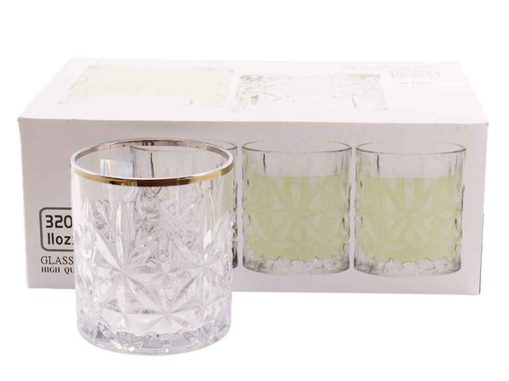 Набір склянок 320мл 6шт BM5411JW-3 Gold ТМ G-HORSE Набір склянок 320мл 6шт BM5411JW-3 Gold ТМ G-HORSE