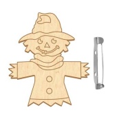 Заготовка брошки для розфарбовування "Міське опудало" FDZB-107. Зображення №2