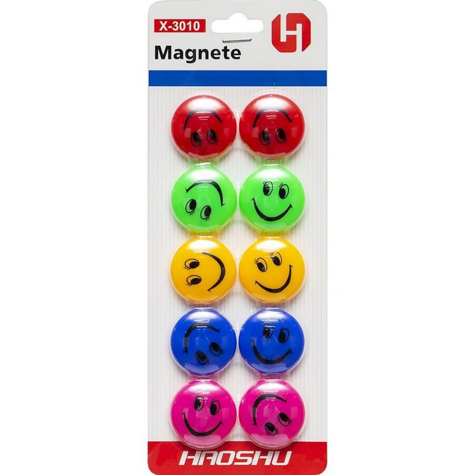 Магніт для дошки "Смайлик" X-3010 D 3 см Магніт для дошки "Смайлик" X-3010 D 3 см