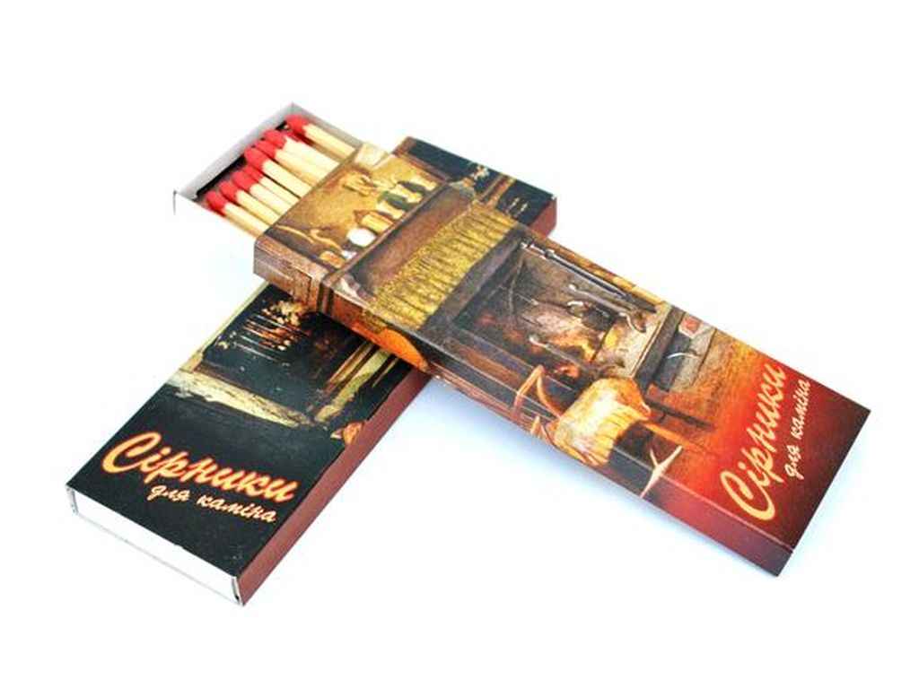 Сірники для каміна 16х5,5х1,3см ТУ У 36.6-32413704-001:2010 ТМУСФ Сірники для каміна 16х5,5х1,3см ТУ У 36.6-32413704-001:2010 ТМУСФ