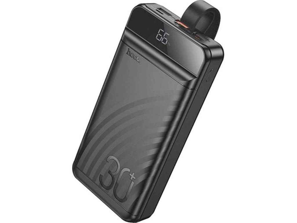 Power Bank 30000mAh J123B 3A/3USB/QC3.0/22.5W/PD20W/LED дисплей/ліхтарик чорний ТМ Hoco Power Bank 30000mAh J123B 3A/3USB/QC3.0/22.5W/PD20W/LED дисплей/ліхтарик чорний ТМ Hoco
