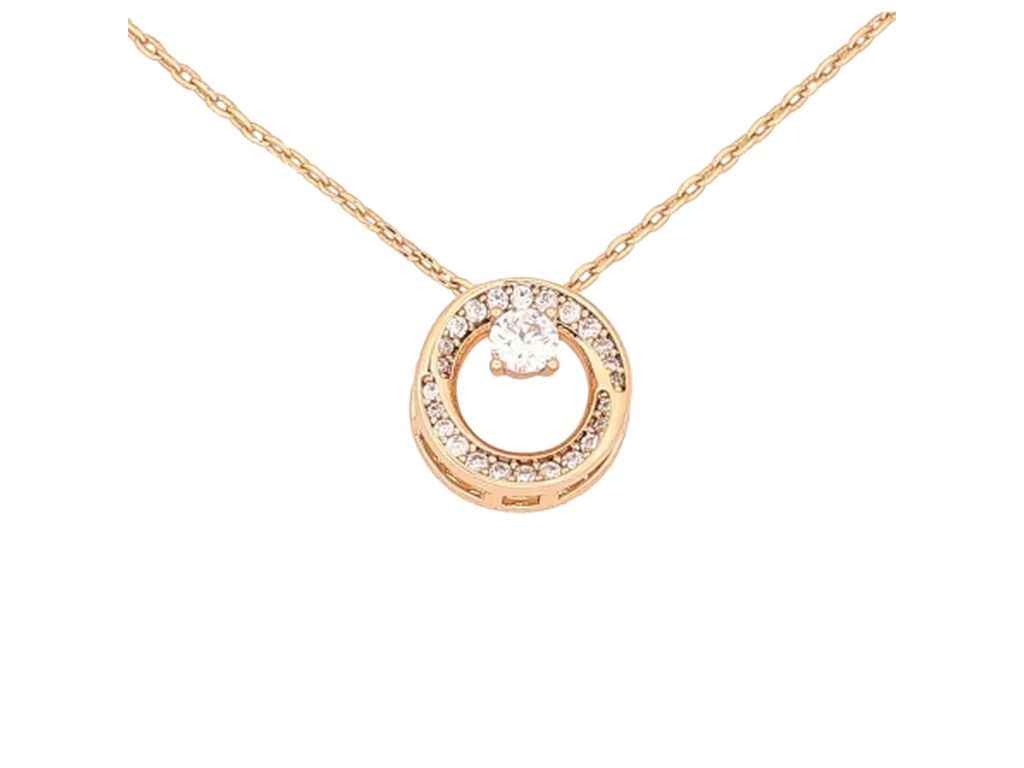 Кулон на цепочке позолота 18K «Кільце з кристалами» 42-47см*1мм 295067 ТМ XUPING Кулон на цепочке позолота 18K «Кільце з кристалами» 42-47см*1мм 295067 ТМ XUPING