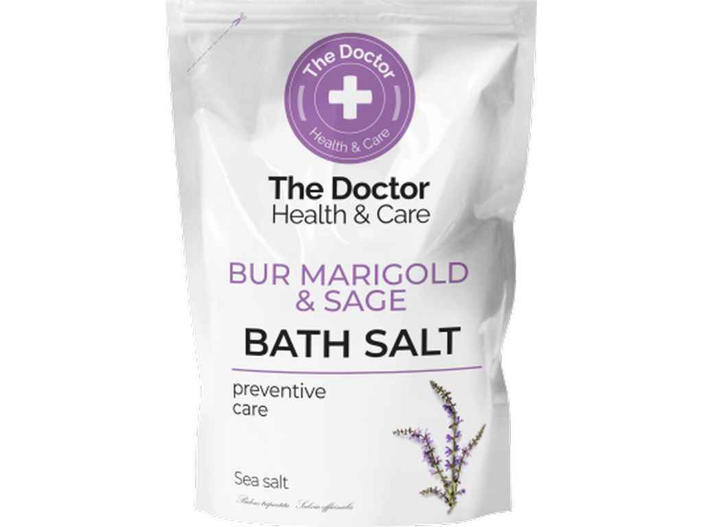 Сіль для ванни 500г з Чередою і шавлією ТМ THE DOCTOR HEALTH CARE Сіль для ванни 500г з Чередою і шавлією ТМ THE DOCTOR HEALTH CARE
