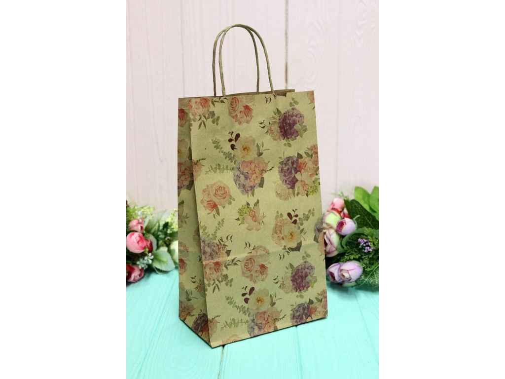 Пакет подарунковий крафт 26*15*9см №ПАК СР-1016БР ТМ УПАКОВКИН Пакет подарунковий крафт 26*15*9см №ПАК СР-1016БР ТМ УПАКОВКИН