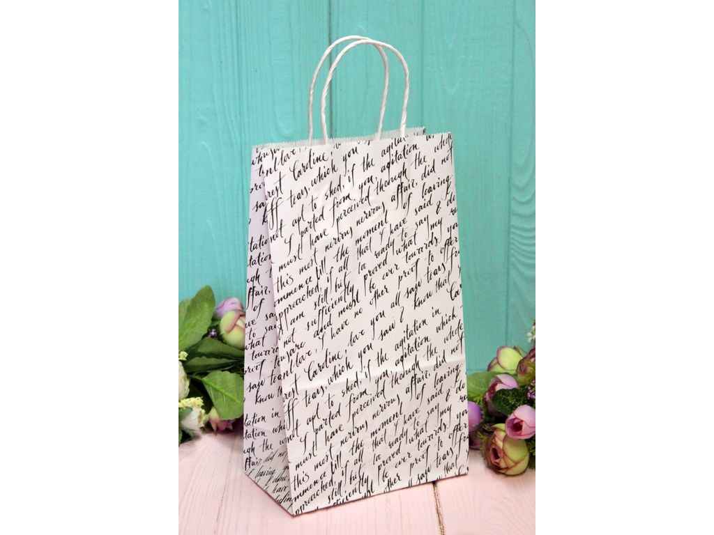 Пакет подарунковий крафт 26*15*9см №ПАК СР-1013БЛ ТМ УПАКОВКИН Пакет подарунковий крафт 26*15*9см №ПАК СР-1013БЛ ТМ УПАКОВКИН