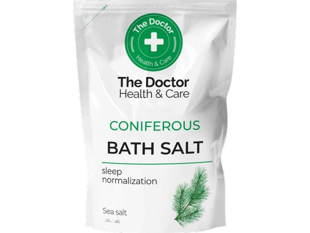 Сіль для ванни 500г Хвойна ТМ THE DOCTOR HEALTH CARE Сіль для ванни 500г Хвойна ТМ THE DOCTOR HEALTH CARE