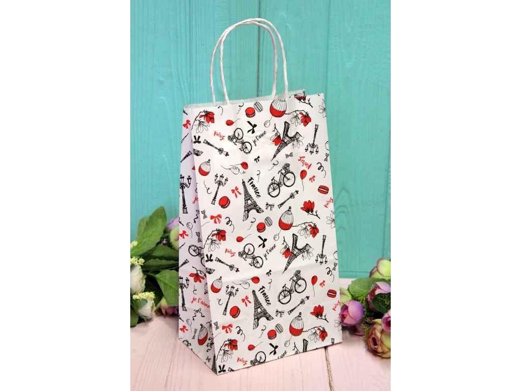 Пакет подарунковий крафт 26*15*9см №ПАК СР-1002БЛ ТМ УПАКОВКИН Пакет подарунковий крафт 26*15*9см №ПАК СР-1002БЛ ТМ УПАКОВКИН