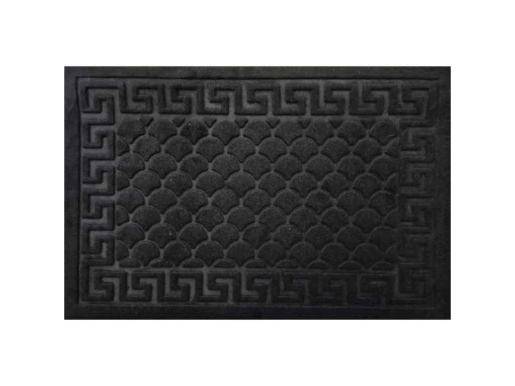 Килимок 40*60см з тисненням №2 Velour Black ТМ BONA DOMUS Килимок 40*60см з тисненням №2 Velour Black ТМ BONA DOMUS