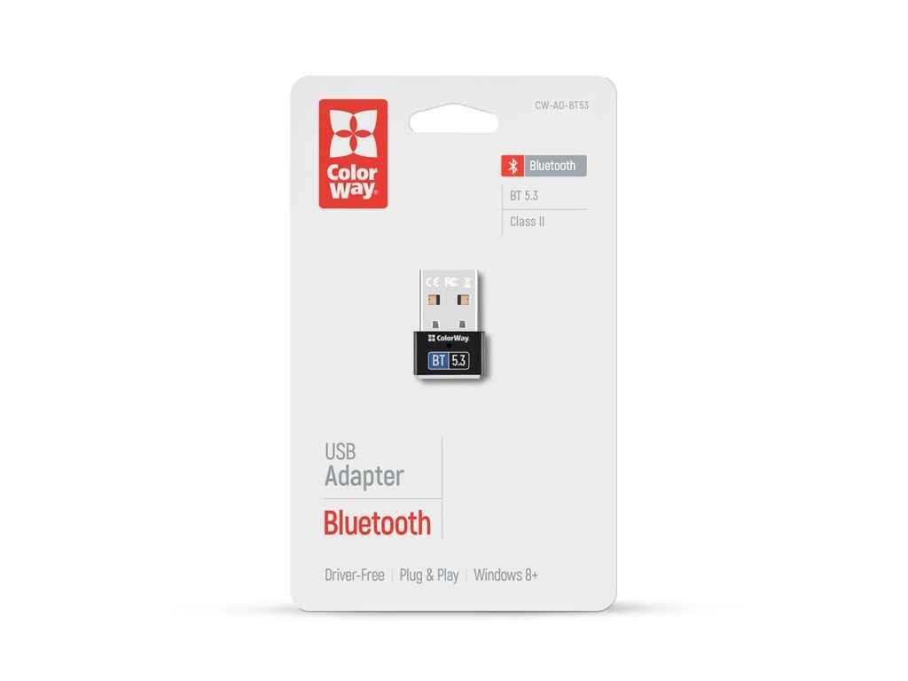 Адаптер bluetooth BT 5.3 ТМ СolorWay Адаптер bluetooth BT 5.3 ТМ СolorWay