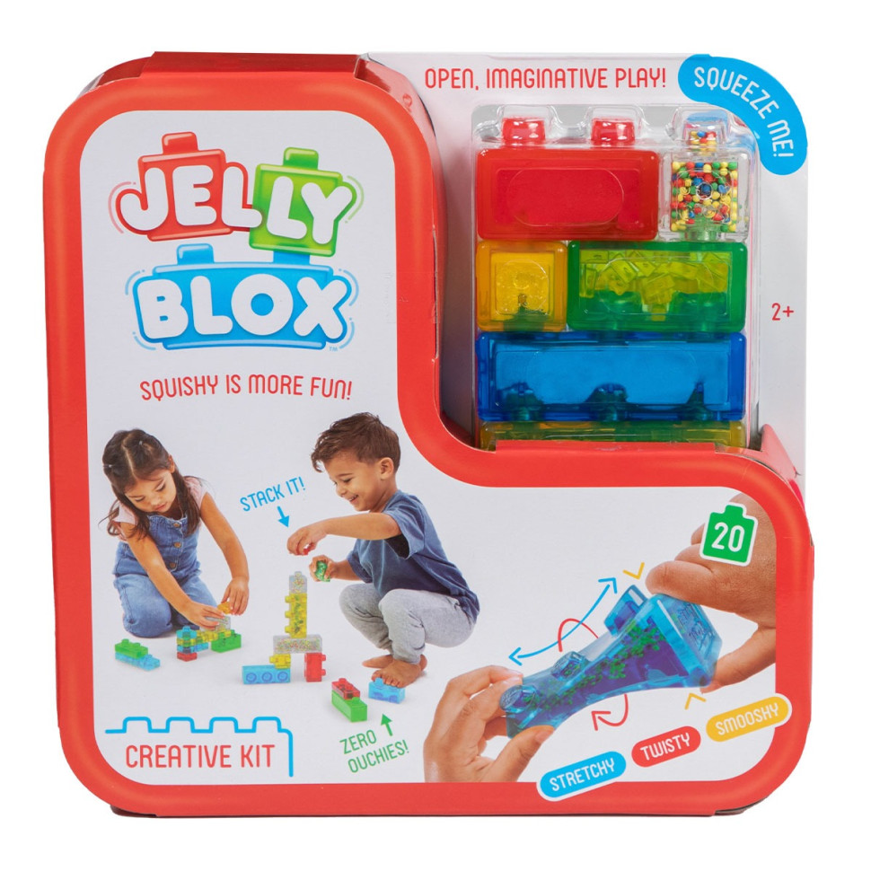 Дитячий сенсорний конструктор "Набір креативу" Jelly Blox 931692, 20 деталей Дитячий сенсорний конструктор "Набір креативу" Jelly Blox 931692, 20 деталей