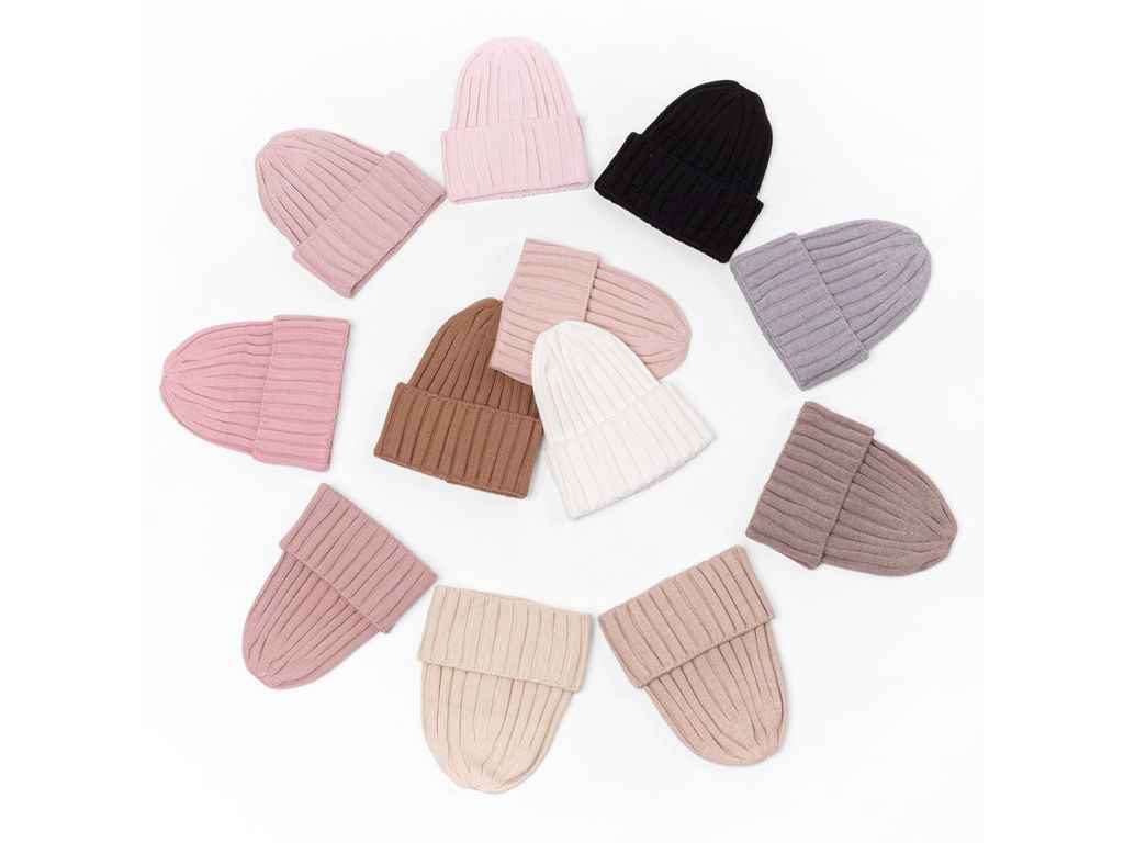 Шапка р.54-56 світло-рожевий вязана арт.9199 ТМ Glory Kids Шапка р.54-56 світло-рожевий вязана арт.9199 ТМ Glory Kids