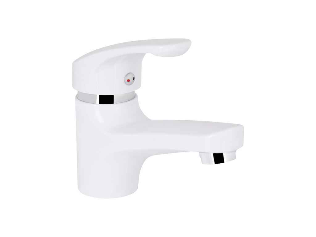 Змішувач на умивальник білий низький 36W 001 (k35) BRIN36W001 ТМ Brinex Змішувач на умивальник білий низький 36W 001 (k35) BRIN36W001 ТМ Brinex