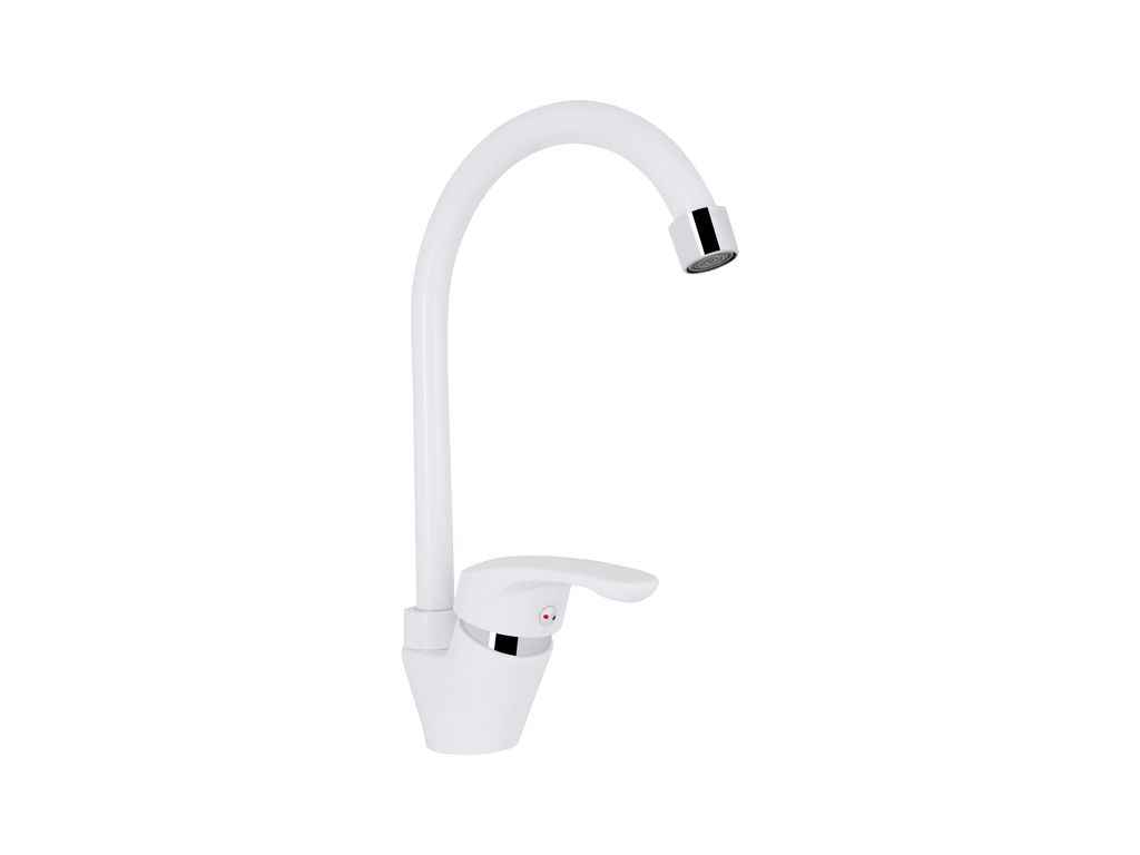 Змішувач на мийку білий 36W 007 (k35) BRIN36W007 ТМ Brinex Змішувач на мийку білий 36W 007 (k35) BRIN36W007 ТМ Brinex