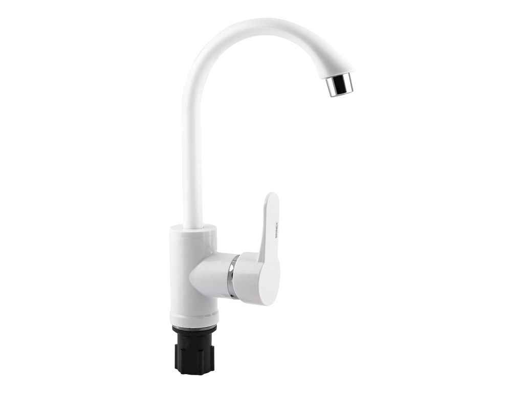 Змішувач на мийку білий 40W 007 (k40) BRIN40W007 ТМ Brinex Змішувач на мийку білий 40W 007 (k40) BRIN40W007 ТМ Brinex