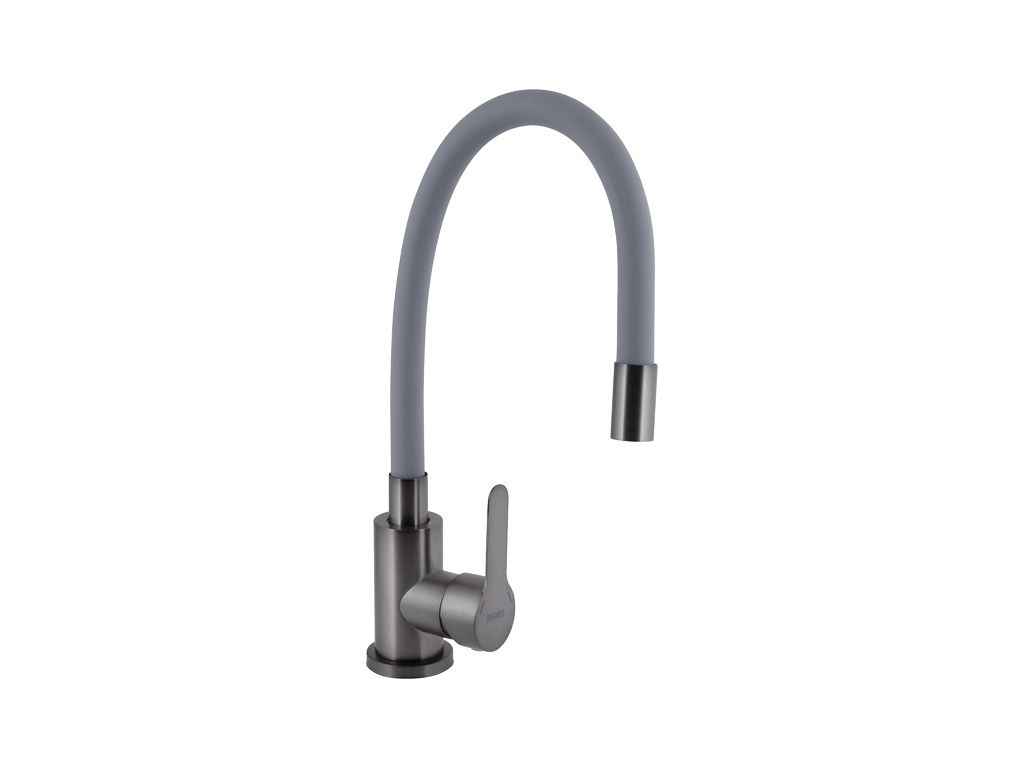 Змішувач на мийку графіт Pure 015F3 (k35) з гнучким виливом BRIPUR015F3GRG ТМ Brinex Змішувач на мийку графіт Pure 015F3 (k35) з гнучким виливом BRIPUR015F3GRG ТМ Brinex