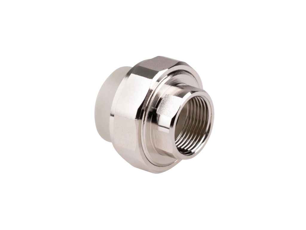 Американка d=25мм поліпропіленова 3/4 В для поліпроп. труб (DSI002) ТМ Thermo Alliance Американка d=25мм поліпропіленова 3/4 В для поліпроп. труб (DSI002) ТМ Thermo Alliance