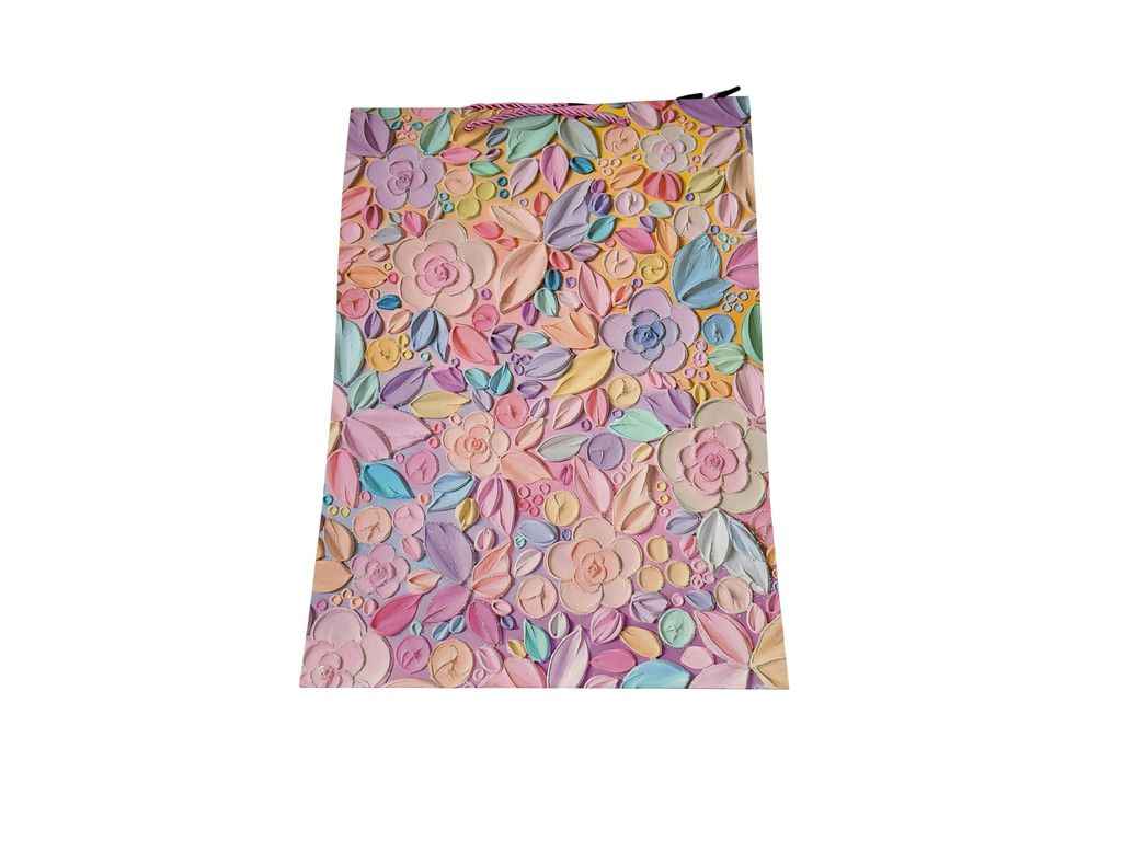 Пакет подарунковий Квіти L 41,5*30*12см Y6014-L ТМ PRC Пакет подарунковий Квіти L 41,5*30*12см Y6014-L ТМ PRC