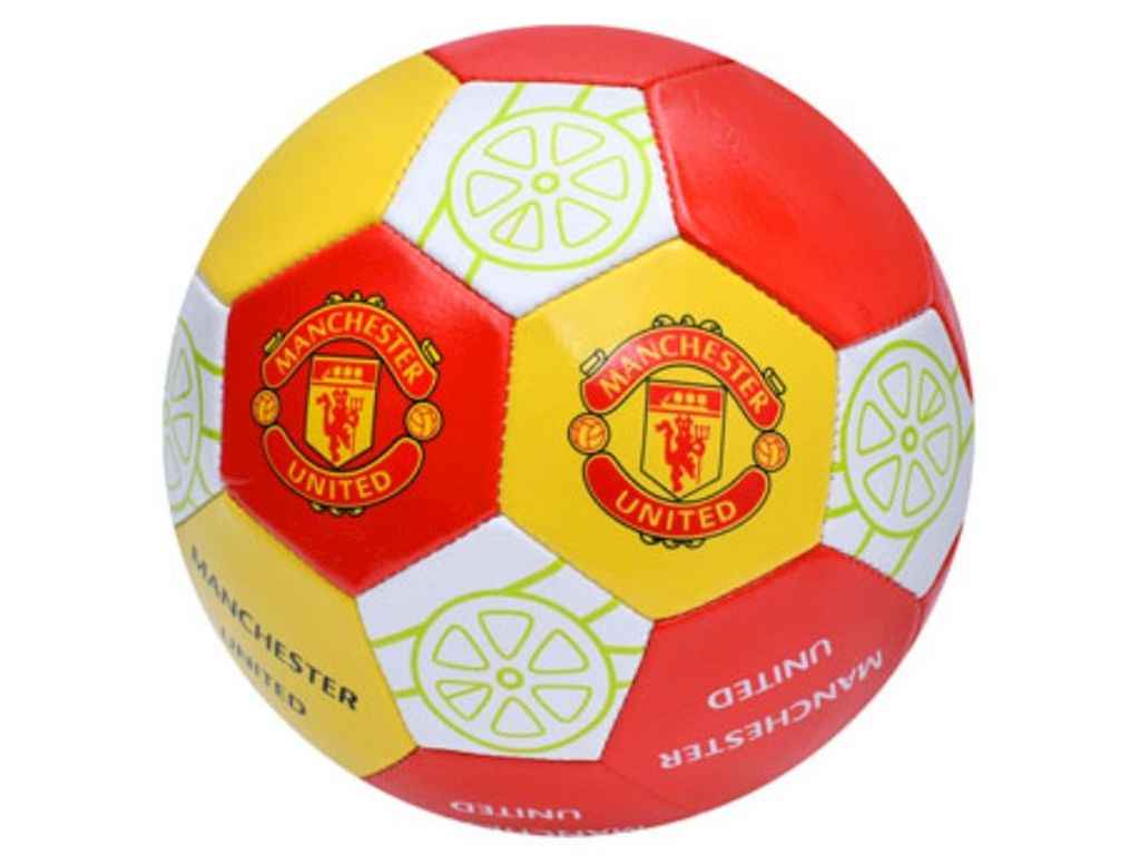 Мяч футбольний розмір 5 ПВХ вага 280г червоно-білий EN 3311 MANCHESTER ТМ METR Мяч футбольний розмір 5 ПВХ вага 280г червоно-білий EN 3311 MANCHESTER ТМ METR