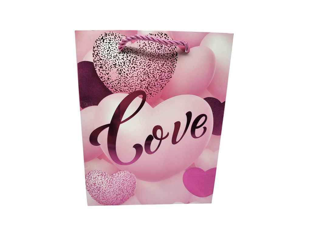 Пакет подарунковий Love M 32*26*10см паперовий Y2831-M ТМ PRC Пакет подарунковий Love M 32*26*10см паперовий Y2831-M ТМ PRC