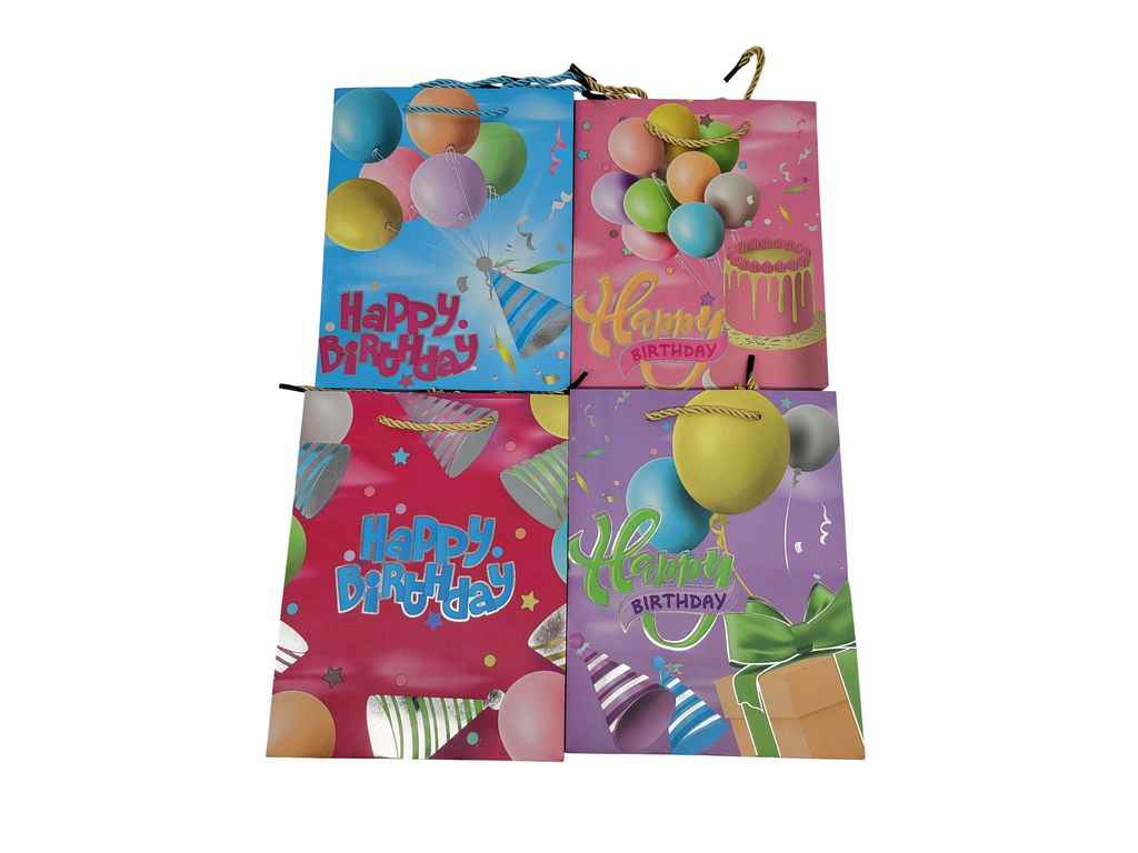 Пакет подарунковий Happy Birthday L 41,5*30*12см Y827-L ТМ PRC Пакет подарунковий Happy Birthday L 41,5*30*12см Y827-L ТМ PRC