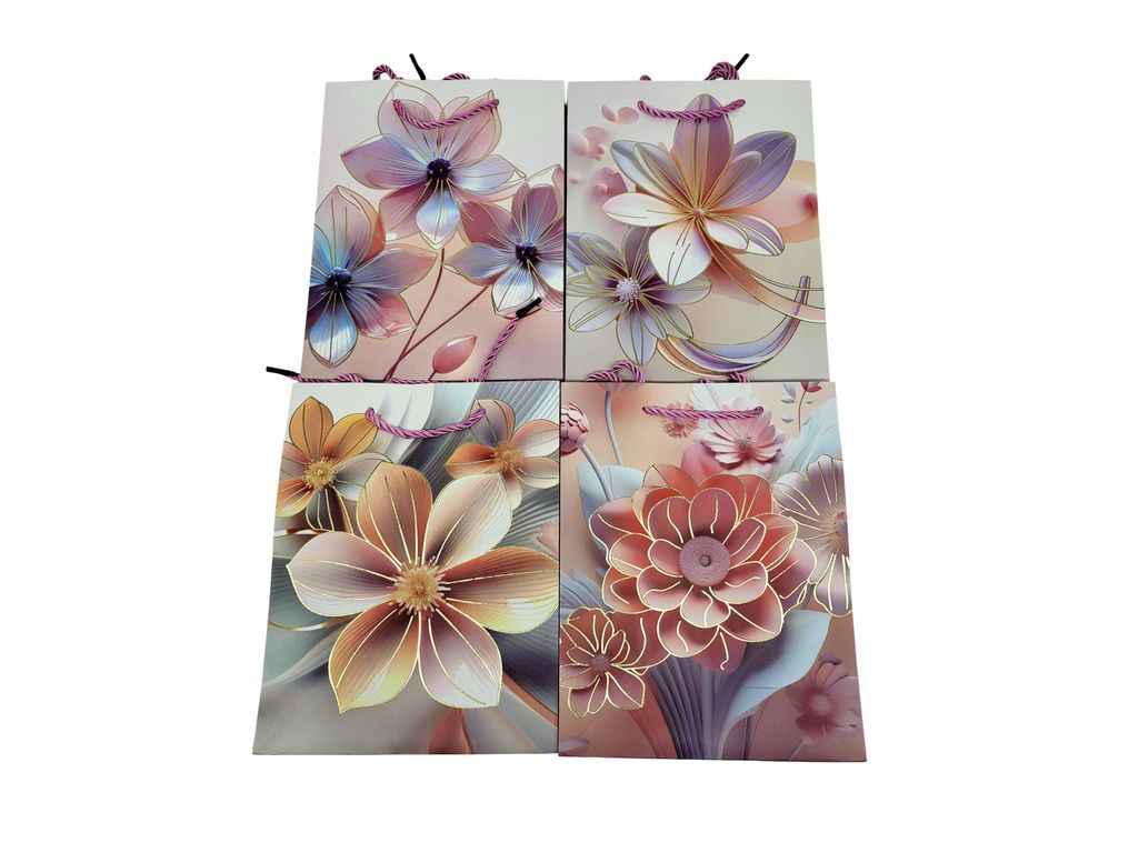 Пакет подарунковий Квіти S 23*18*10см Y2094-S ТМ PRC Пакет подарунковий Квіти S 23*18*10см Y2094-S ТМ PRC