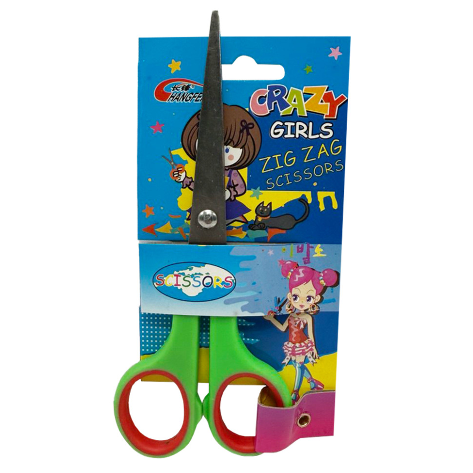 Дитячі ножиці канцелярські "№6 Scissors C" 50434(Green) Дитячі ножиці канцелярські "№6 Scissors C" 50434(Green)