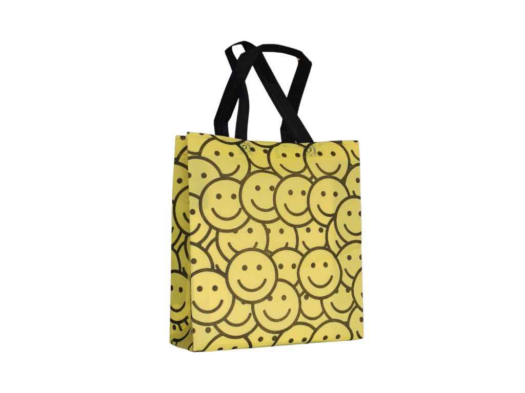 Еко сумка Смайл 83гр жовтий 311 Без замка 290x330x(2*50)(1*30) 550мм ТМ RendPak Еко сумка Смайл 83гр жовтий 311 Без замка 290x330x(2*50)(1*30) 550мм ТМ RendPak