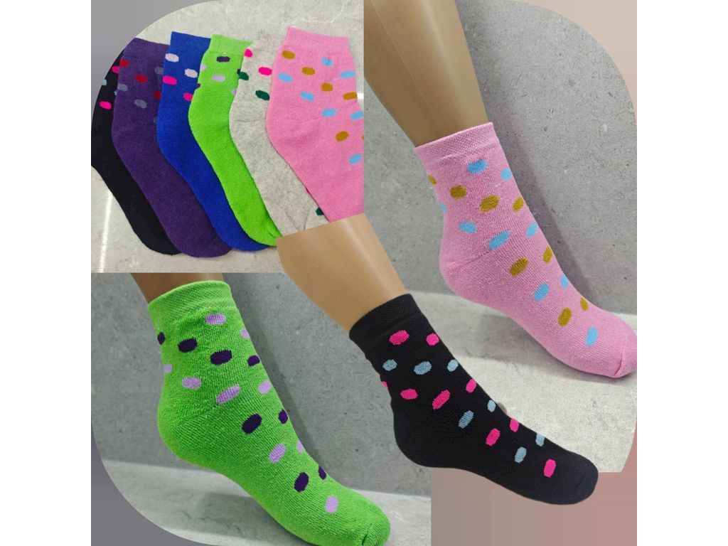 Шкарпетки дівчячі махрові 070М р.11-12 12 пар ТМ ДУКАТ Шкарпетки дівчячі махрові 070М р.11-12 12 пар ТМ ДУКАТ