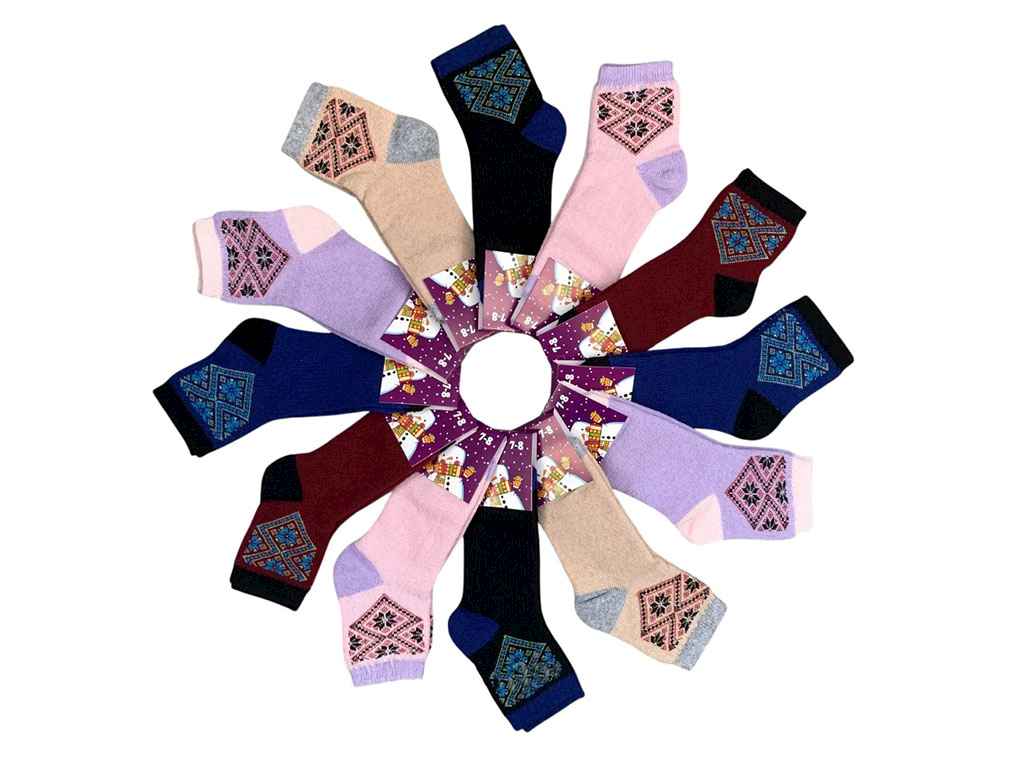 Шкарпетки дівчячі махрові 467M р.11-12 12 пар ТМ ДУКАТ Шкарпетки дівчячі махрові 467M р.11-12 12 пар ТМ ДУКАТ