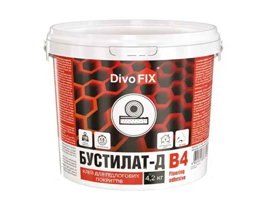 Клей 4,2кг будівельний Бустилат-Д B4 ТМ DIVOFIX Клей 4,2кг будівельний Бустилат-Д B4 ТМ DIVOFIX